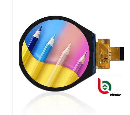 3.4 Inch Round TFT LCD Display with 800*800 Resolution IPS Panel and Custom Touch Screen