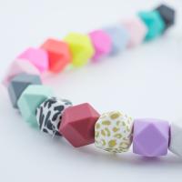 silicone do hexágono de 17mm que sai os dentes a segurança amigável de Eco do grânulo Chewable para sair os dentes do bebê