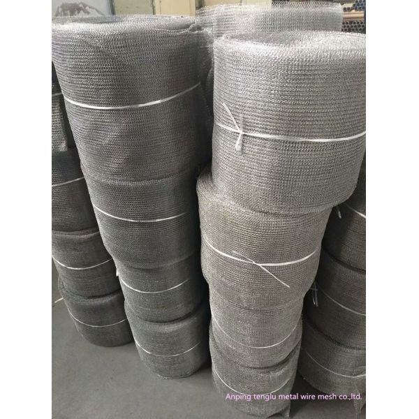Blanket Stainless Steel Knitted Mesh , Copper Cleaning Welded Wire Screen