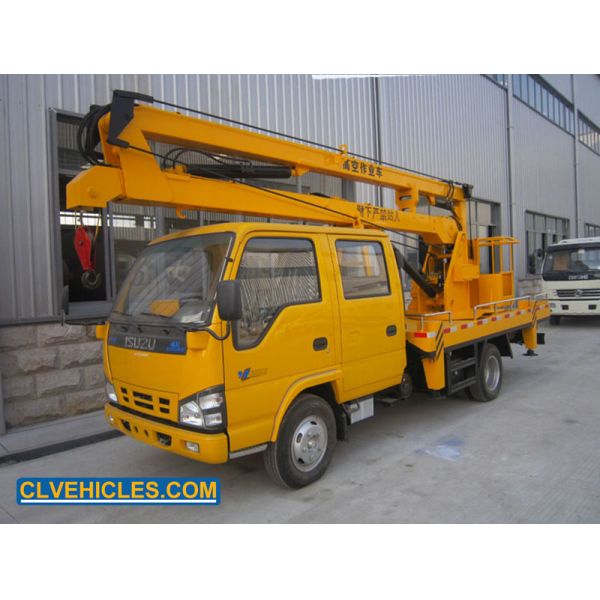 Hydraulic Aerial Cage High Altitude Truck 14M Telescopic Boom 4×2