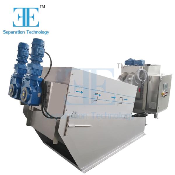 Machine à déshydratation des boues à vis 9,6-120 m3/h Capacité