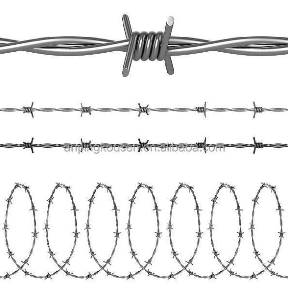 Wire Material Galvanized Steel Wire Supply Galvanized Barbed Wire 2.0mm/2.5mm 50kg 25kg