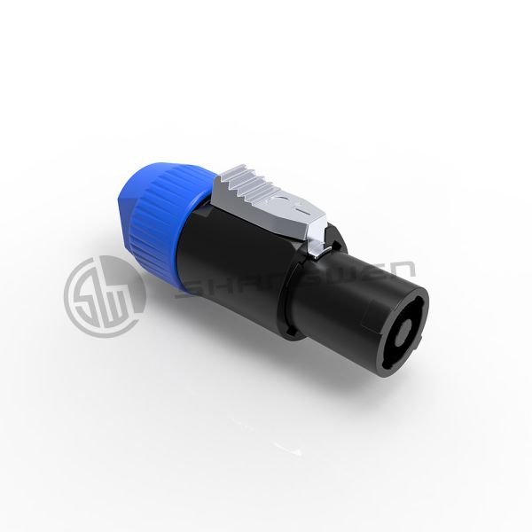 SpeakerON Loudspeaker Connector Ip54 Waterproof 4 Pin Plug Connector