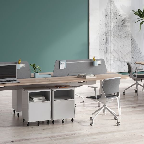 FLEX Under Desk Modern Storage Cabinet Side Cabinet Pedestal With Wheel Space Saving