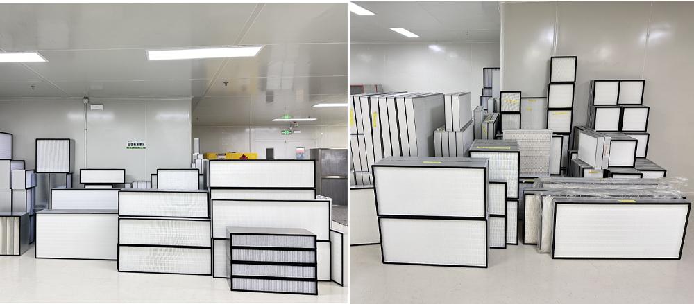 Нестандартная конструкция воздушного фильтра чистой комнаты 0,3 микронов глубоко плиссирует Hepa H13 H14 Ulpa U15