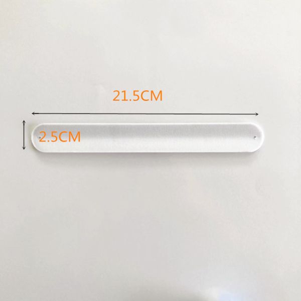 Promotional Gift Double Sided Sublimation Popping Circle DIY Steel Plate Curved Wristband