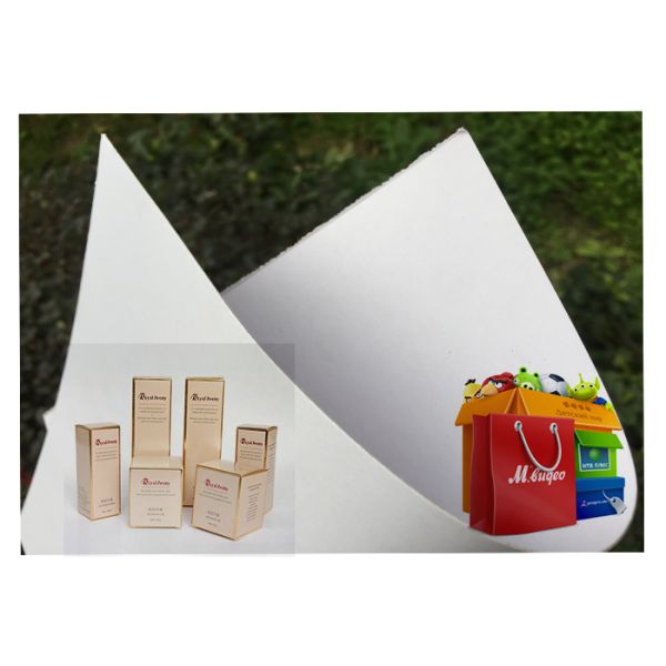 100% Wood Pulp Roll white carton board white Back Duplex Board Paper For Gift Wrapping