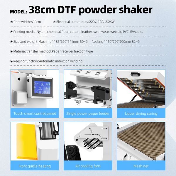 Ingani 12inch 30Cm Dual I1600 Print Head Dtf Powder Shaker Dtf A3 t Shirt Printer and Powder Shaker