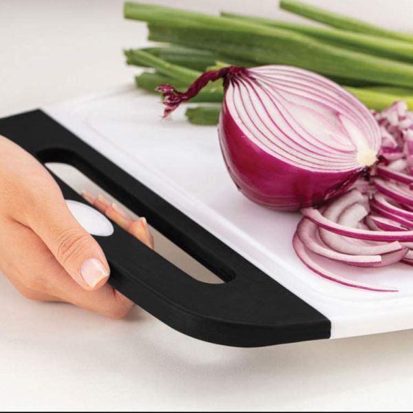 Multifunctional Black Plastic Cutting Board Set for Kitchen 3pcs Food Grade Accessories
