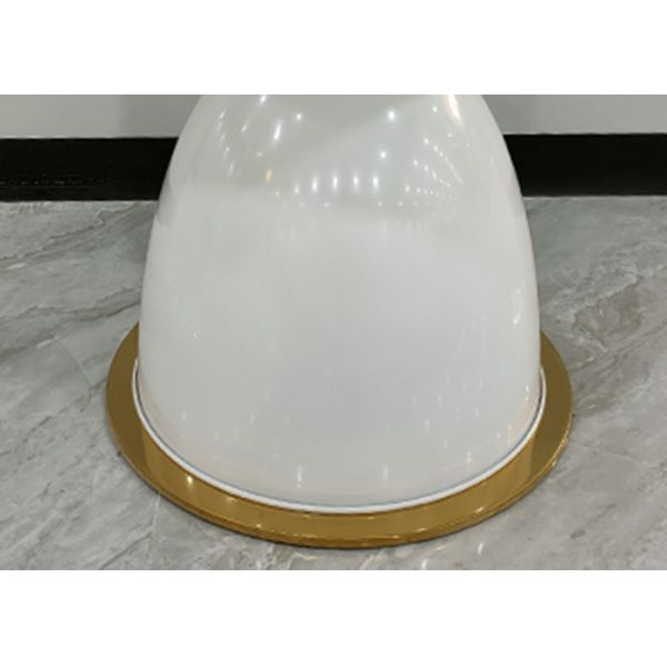 Stainless Steel Rock Slab Gilded Wrought Iron Marble Coffee Table For Banquet