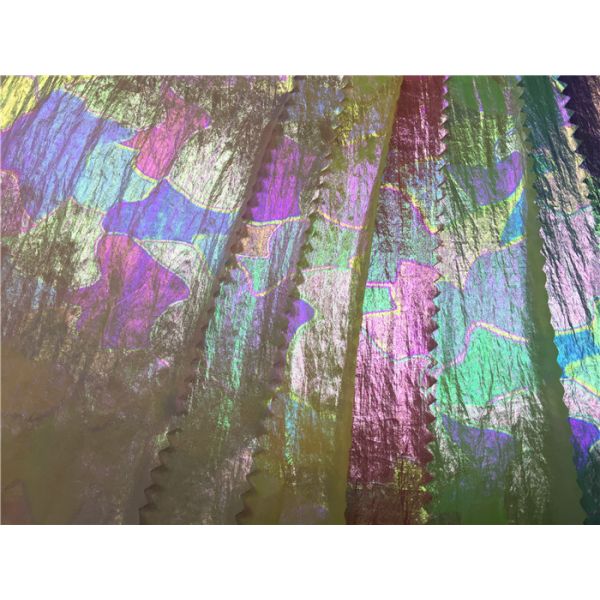 Abrasion Resistant Polyurethane Synthetic Leather Shining PU Coated Fabric