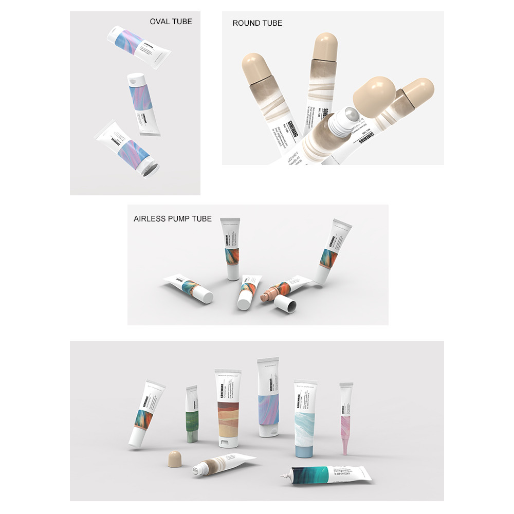 Пустые 5 слоев трубки PBL косметической упаковывая 150ml 180ml 250ml для Cleanser стороны Skincare