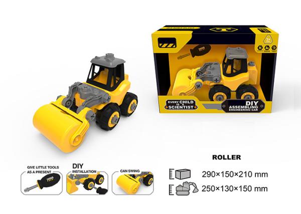 DIY Assembly Construction Vehicles Educational Building Toys For Toddlers 3 - Year Old