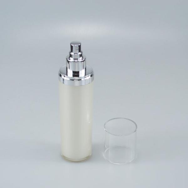 Acrylic Collar Plastic Cosmetic Cream Bottle for Skincare Lotion Pump Industrial