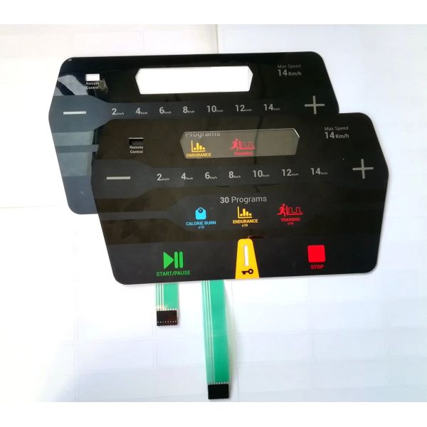 Custom Tactile Dome Membrane Switch Overlays with Waterproof and Dustproof Function and 1,000,000 Press Lifespan