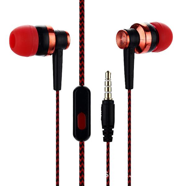 Universal 3.5mm Music Sport Gaming In Ear Corded Earbuds Earphones With Mic