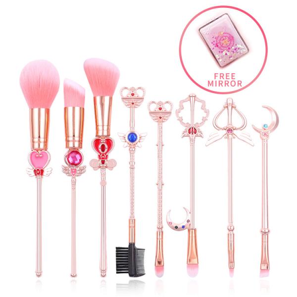 Lovely Cartoon Style Sailor Moon Makeup Brush Set Cosmetic Powder Skin Friendly