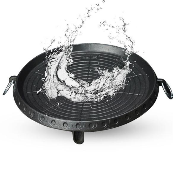 Korean Style Square Grill Pan Aluminum Nonstick Smokeless For Indoor Outdoor BBQ