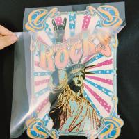 Hierro personalizado Impresión en pantalla Logotipos para camisetas Materiales de tinta de plástico