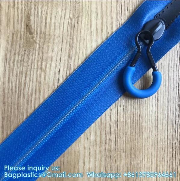 #8 Multicolor Airtight And Waterproof Zipper TPU Coated Heavy Duty Nylon Zippers Multiple Colours Available Custom