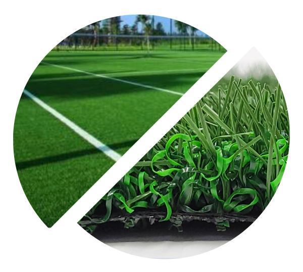 Non Infill Soccer Artificial Grass 2x5 3/8 Artificial Turf Football Field