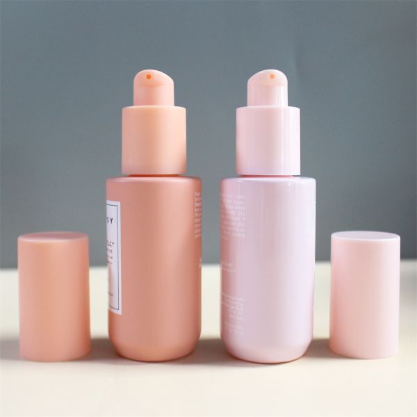 Лосьон матового тонера сыворотки заботы о коже пластиковый разливает по бутылкам круглые стеклянные бутылки 50мл насоса