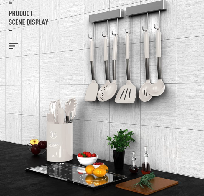 Heat Resistant Kitchen Silicone Kitchen Utensil Sets Dishwasher Friendly
