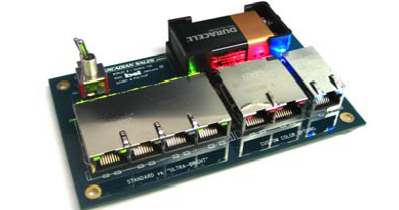 Metal Shielded 100MB RJ45 Integrated Magnetics Connector Module With POE Single Port Tap Up