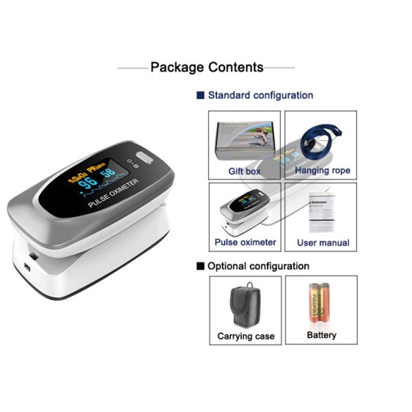 тип материал CMS50D2 BF 1.5V медицинского оксиметра ИМПа ульс пластиковый с дисплеем значения PI