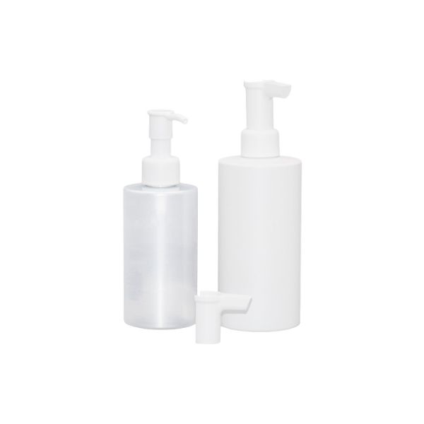 botella cosmética de limpiamiento del removedor del hombro plano de la botella de la bomba de aceite del maquillaje de 200ml 300ml