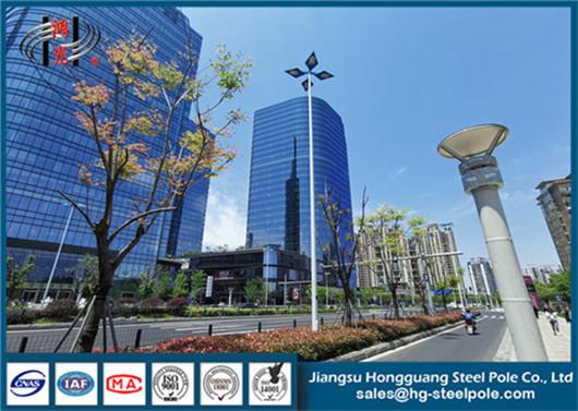 ISO Steel Tapered Q345 High Mast Pole Hot Dip Galvanized RAL Painted