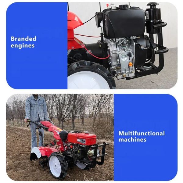 Gasoline Agricultural Farm Machinery 4.0 Kw Farm Tractor Tiller