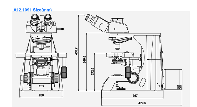 Микроскоп научной лаборатории исследования 25mm OPTO-EDU A12.1091-H ручной