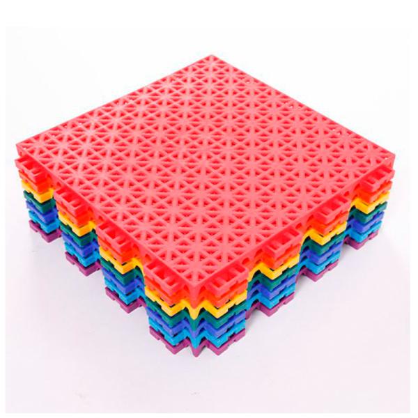 Anti Skidding PP Interlock Soprt Tiles Outdoor Waterproof Sports Surfaces