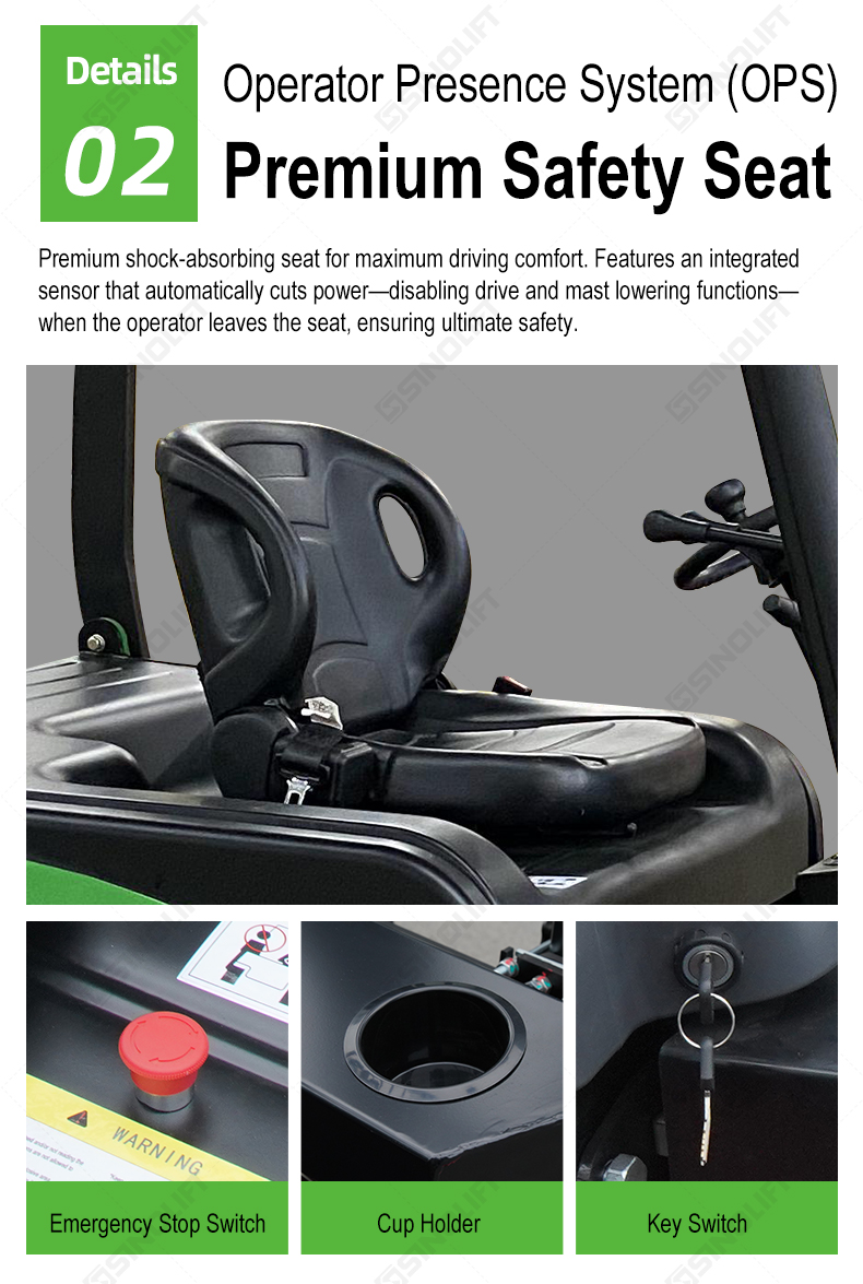 MA7 Series 2.0-3.5T Lithium-Ion Battery Operated Forklift 