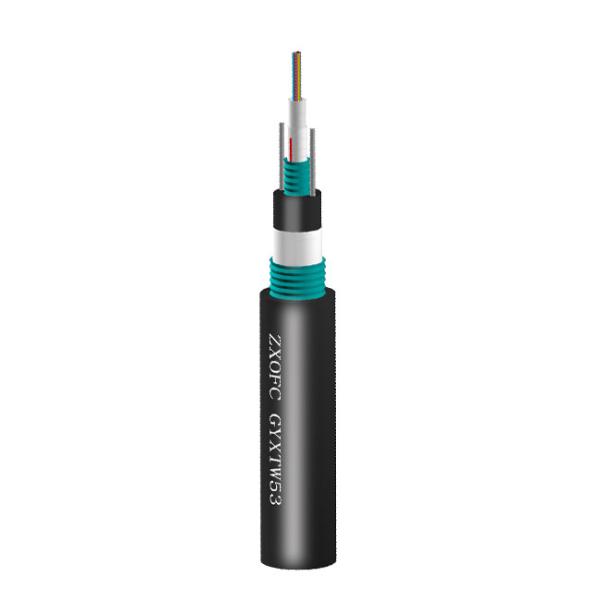 8 12 24 Core Duct Fiber Optic Cable , GYXTW G652D Unitube Fiber Optic Cable