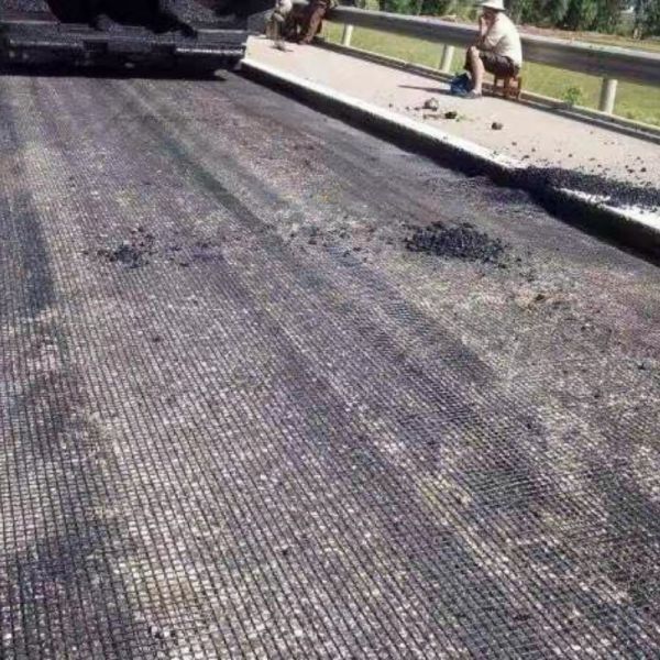 Durable Fiberglass Geogrid Pavement Reinforcement Long Life Geosynthetic Material