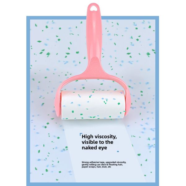 High Adhesion Clothes & Pet Hair Remover Solid Stock Magic Sticky Paper Brush Tealable Lint Roller Paper Core