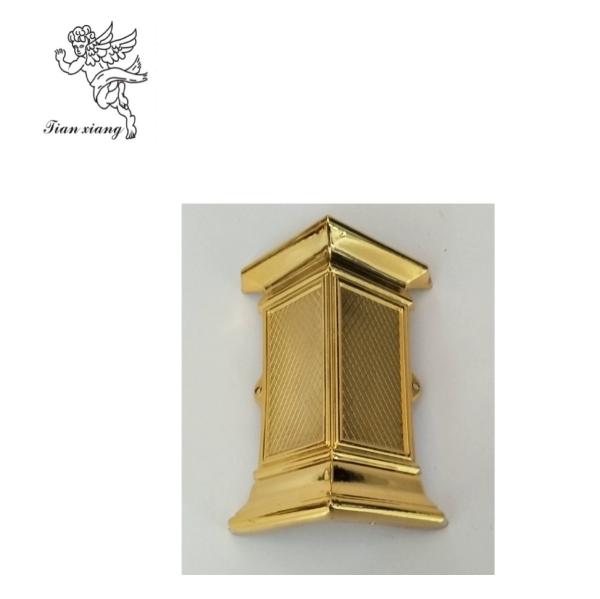 Material longo dourado do zinco da barra do balanço do caixão do funeral dos acessórios do caixão