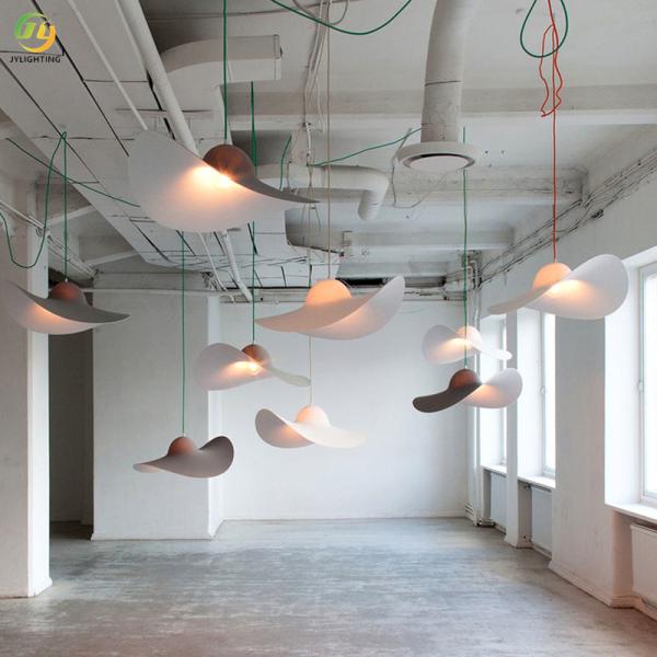 JYLIGHTING Nordic American Hat Chandelier Italian Personality Creative Living Room Bedroom Restaurant Hat Modern Pendant Light