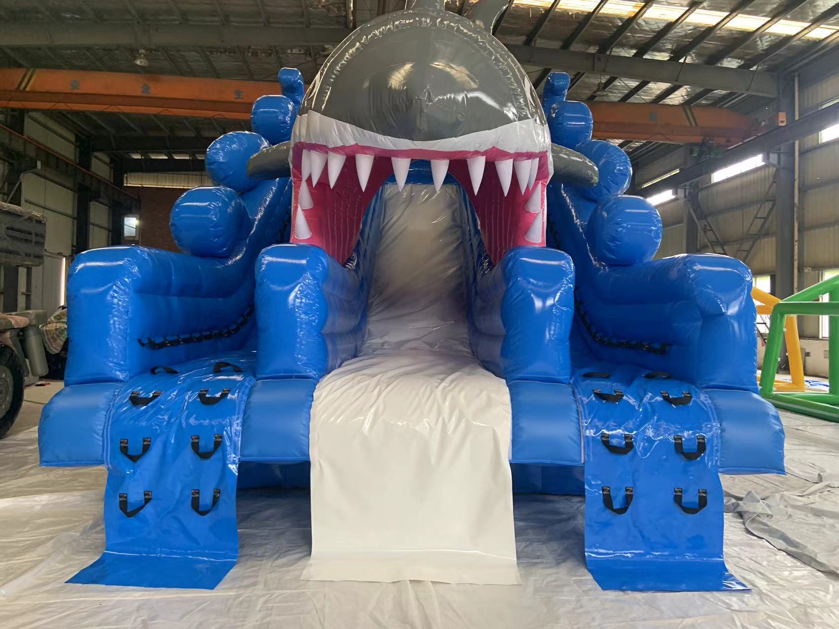 Hot Sale Huge Inflatable Shark Slide for Kids and Adults Inflatable Water Slide