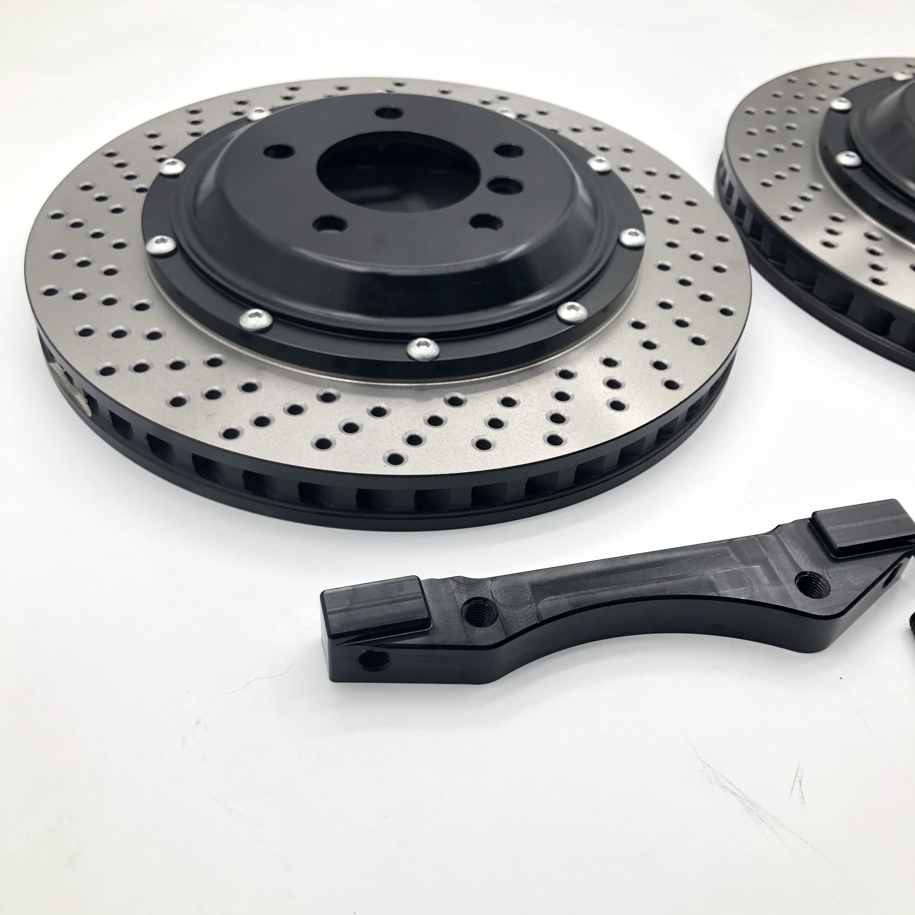 Кронштейн тормозной шайбы фронта 330*28mm тормозной шайбы Jekit просверленный автомобилем