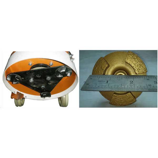 Rueda concreta de la amoladora del disco abrasivo del diamante de tres segmentos para nivelar