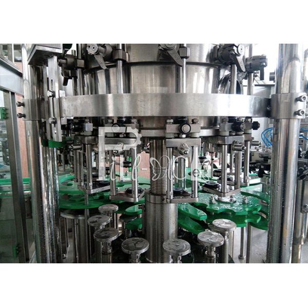 Carbonated Water Juice Wine PET Plastic Glass 3 In 1 Monobloc Bottle Filling Machine / Equipment / Line / Plant / System