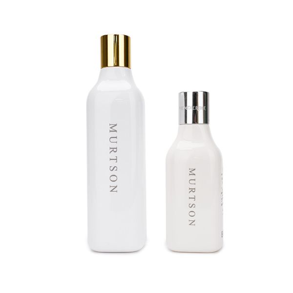 Empty White Plastic Shampoo Bottles Leakage Proof with Disc Cap Customizable for Shower Gel and Body Cream