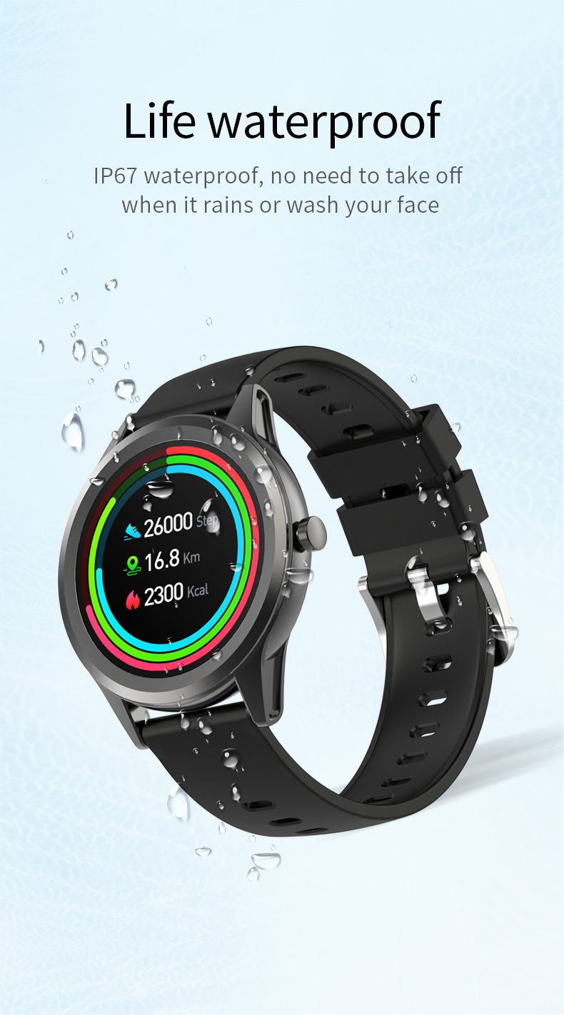 Тариф сердца мониторов Smartwatch здоровья IP67 отслеживая с Bluetooth 5,0 BLE