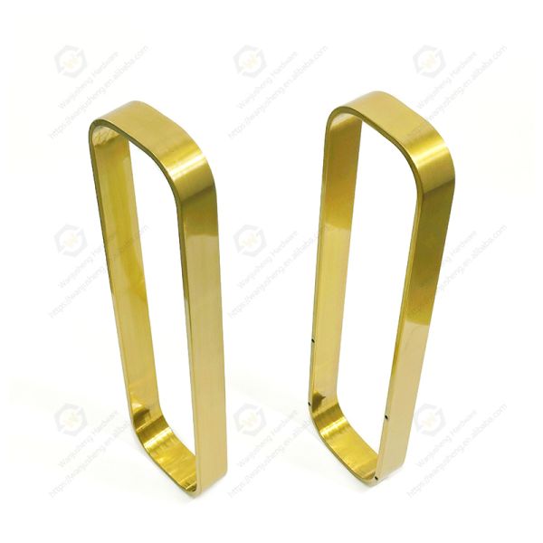 Gold Stainless Steel Decorative Furniture Frame Hardware Accessories Sofa Armrest Base With Handle and Swivel Plate