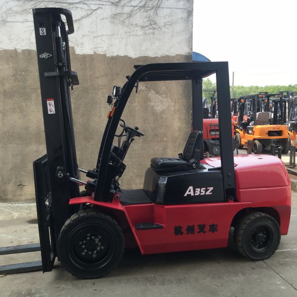 Hangcha A35 3.5 Tons 4 Meters Second Hand Diesel Forklifts