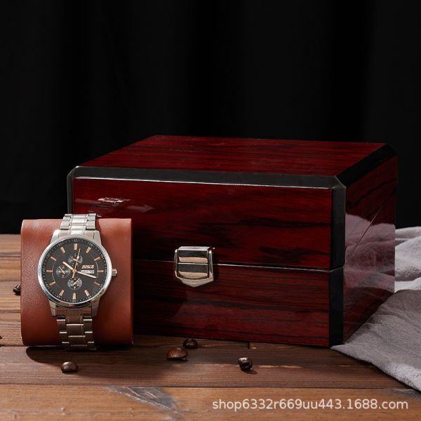 Custom jewelry boxes, wholesale watch boxes, high-end piano lacquer wooden watch boxes.