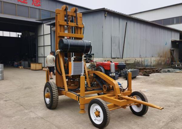 Efficient Energy-saving Tire High Pressure Borewell Machine Large Diameter Convenient Movement
